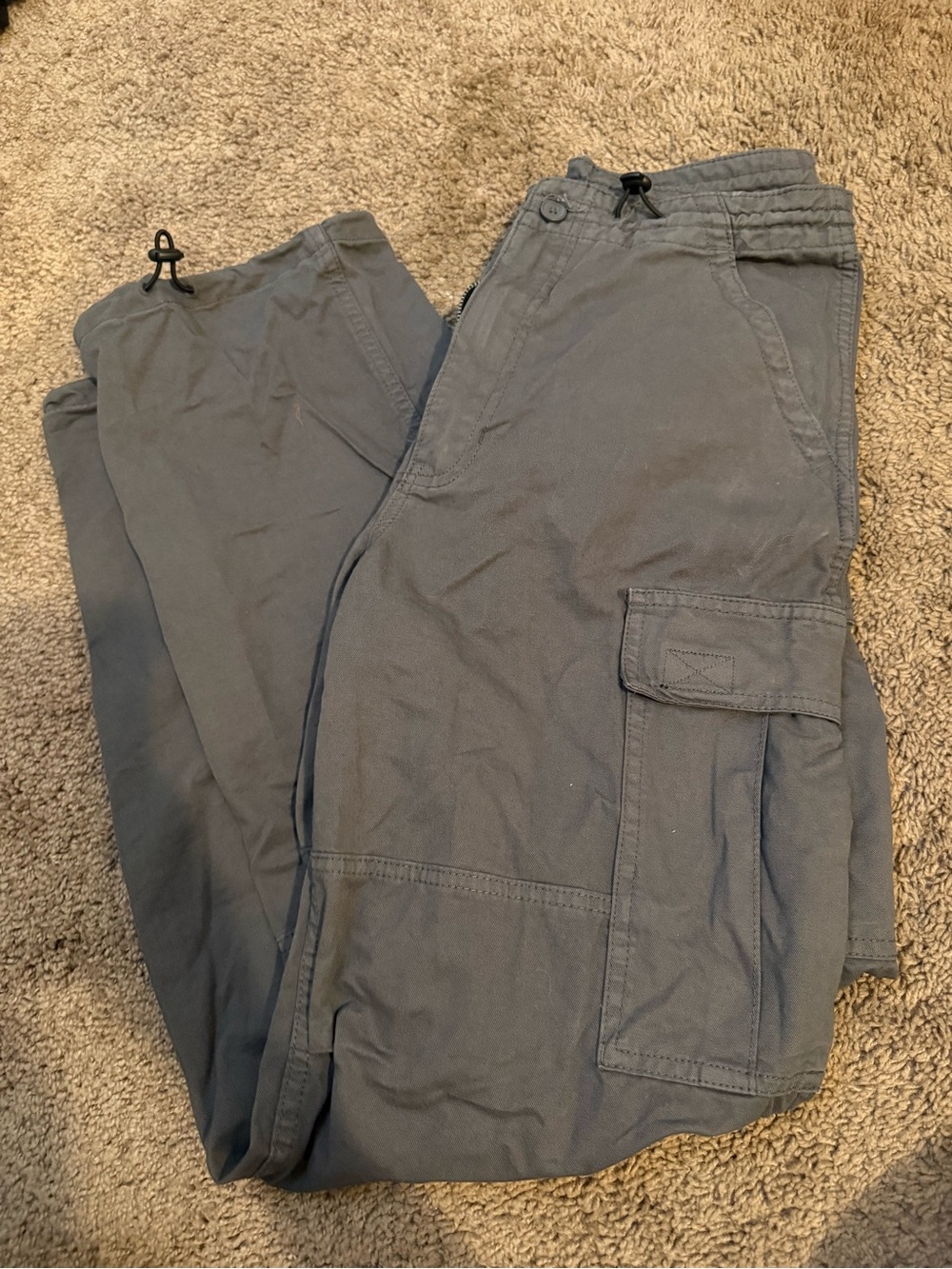 Brandy Melville Gray Cargo Jogger Pants